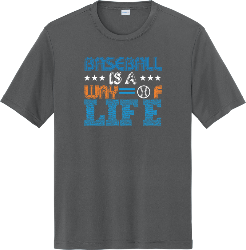 Baseball Is a Way of Life - Iron Grey