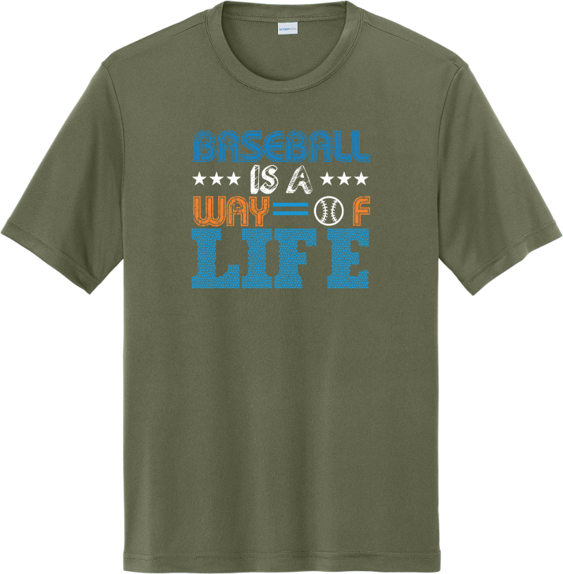 Baseball Is a Way of Life - Olive Drab Green